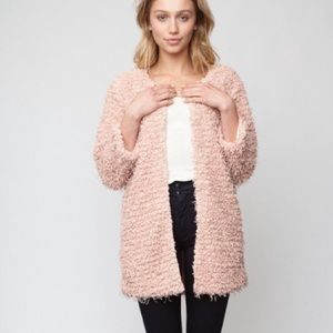 raquel pink fuzzy coat